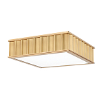 Потолочный светильник квадратный с гофрированным латунным абажуром Millennium варинант исполнения - 1 | Loft Concept в Ижевске