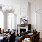 Подвесной светильник с белым фигурным абажуром и мягкими волнистыми краями Cloud Motion  варинант исполнения - 20 | Loft Concept в Ижевске