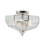 Потолочный светильник шестигранной формы с прозрачными стеклянным плафоном Elstead Lighting варинант исполнения - 5 | Loft Concept в Ижевске