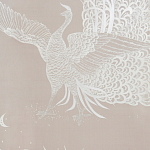 Обои ручная роспись в стиле Арт-деко Whistler Peacocks Special Colourway on Almost Mauve dyed silk варинант исполнения - 2 | Loft Concept в Ижевске