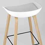 Барный стул на ножках из натурального дерева Boras White варинант исполнения - 6 | Loft Concept в Ижевске