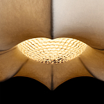 Подвесной светильник с белым фигурным абажуром и мягкими волнистыми краями Cloud Motion  варинант исполнения - 7 | Loft Concept в Ижевске