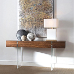 Консоль прямоугольная с выдвижным ящиком на прозрачных ножках Hitchcock варинант исполнения - 1 | Loft Concept в Ижевске