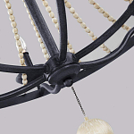 Люстра с 6-ю лампами и кремовыми деревянными бусинами Feiss варинант исполнения - 4 | Loft Concept в Ижевске