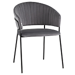 Стул в велюре серого цвета Horizon варинант исполнения - 1 | Loft Concept в Ижевске