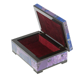 Шкатулка из натурального камня лазурит и чароит Stone Casket варинант исполнения - 3 | Loft Concept в Ижевске