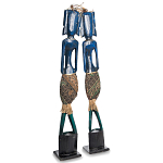 Комплект из 2-х деревянных статуэток Asmat Tall Statuettes Blue Green варинант исполнения - 2 | Loft Concept в Ижевске