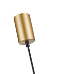 Подвесной светильник с сетчатым металлическим плафоном цилиндрической формы золотой Metal Mesh варинант исполнения - 5 | Loft Concept в Ижевске