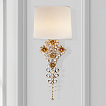 Бра с цветочным основанием и тканевым абажуром Tugella Flower Lamp варинант исполнения - 2 | Loft Concept в Ижевске