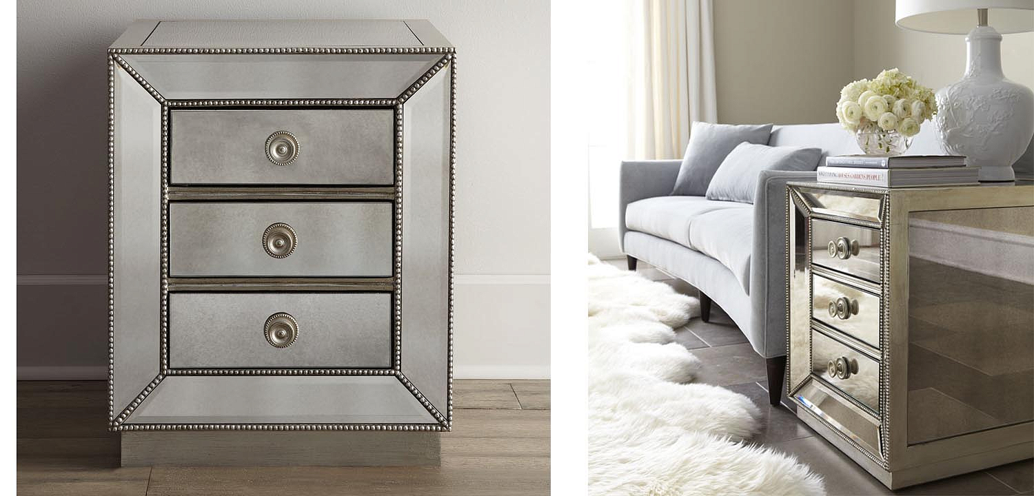 Тумба Blasco Mirrored Nightstand Тумба Blasco Mirrored Nightstand - Loft-Concept в Ижевске