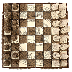 Шахматы  из  камня Cargador del Tiempo Chess Мексика ручная работа варинант исполнения - 2 | Loft Concept в Ижевске