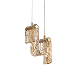 Подвесной светильник волнистой формы из фактурного стекла Wave варинант исполнения - 2 | Loft Concept в Ижевске