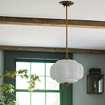 Подвесной светильник с абажуром из молочного стекла Vintage Charm варинант исполнения - 3 | Loft Concept в Ижевске