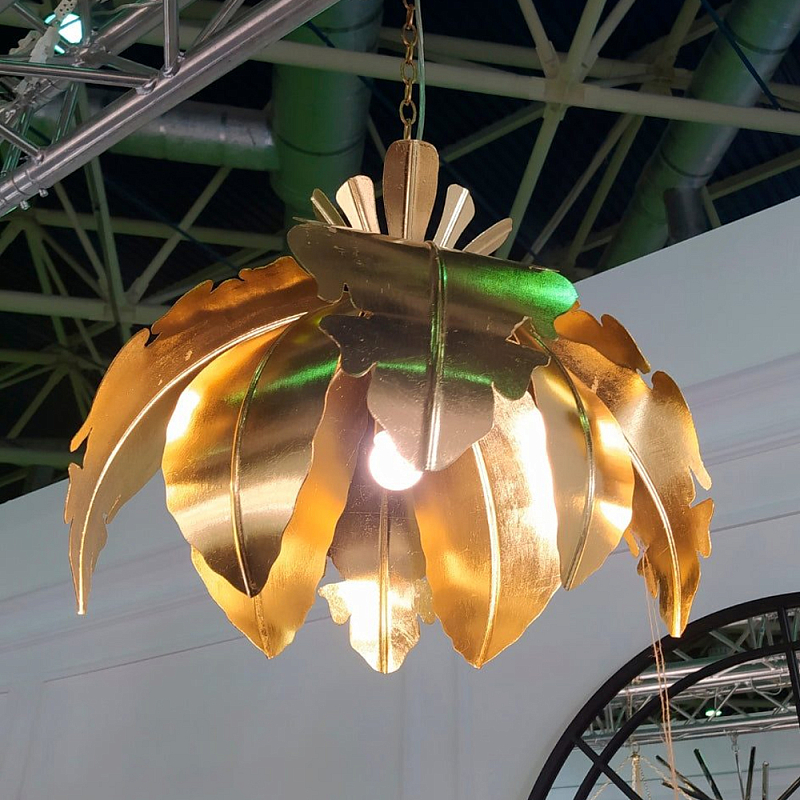 Подвесной светильник Tropical Leaves Hanging lamp Золотой Подвесной светильник Tropical Leaves Hanging lamp Золотой в Ижевске | Loft Concept