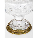 Чаша из прозрачного стекла на ножке с бронзовой ручкой в виде ветки Eden Garden варинант исполнения - 4 | Loft Concept в Ижевске