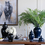 Ваза с крышкой однотонная Высота 31 см Chinoiserie Ceramics варинант исполнения - 3 | Loft Concept в Ижевске