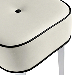 Квадратный мягкий пуф на белых ножках Winton Pouf Square варинант исполнения - 22 | Loft Concept в Ижевске