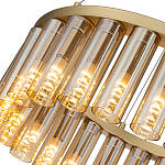 Люстра со стеклянными цилиндрическими плафонами Luminous Cylinders Amber Round варинант исполнения - 5 | Loft Concept в Ижевске