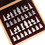 Шахматы Северные народы в ларце из натурального бука Decorative Thematic Chess варинант исполнения - 6 | Loft Concept в Ижевске