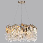 Люстра с декоративными подвесками из прозрачного стекла в форме монеток FAIRYTREE Light варинант исполнения - 8 | Loft Concept в Ижевске