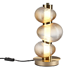 Настольная лампа с 3-мя рифлеными стеклянными шарами Marcelh Light варинант исполнения - 2 | Loft Concept в Ижевске