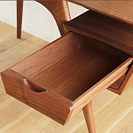 Письменный стол прямоугольный с 2-мя ящиками и полкой Idenontal варинант исполнения - 3 | Loft Concept в Ижевске