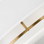 Потолочный светильник с двухслойным белым текстильным абажуром Hinkley варинант исполнения - 5 | Loft Concept в Ижевске