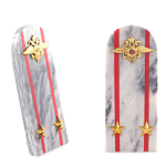 Сувенир Погон МВД из натурального камня мрамор Souvenir Epaulets варинант исполнения - 6 | Loft Concept в Ижевске