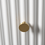 Тумбочка белая круглая с мраморной столешницей Thoroughbass варинант исполнения - 2 | Loft Concept в Ижевске