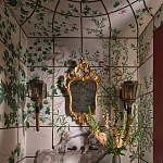 Обои ручная роспись Medici Standard colourway on white Williamsburg варинант исполнения - 1 | Loft Concept в Ижевске