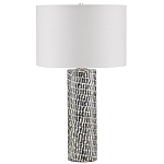 Настольная лампа с узором вдоль колоннообразного основания Scenic Surface варинант исполнения - 3 | Loft Concept в Ижевске