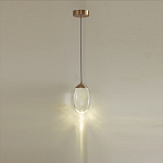 Подвесной светильник с плафоном в форме капли Crystal Transparent Drop варинант исполнения - 4 | Loft Concept в Ижевске