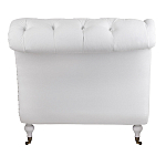 Кушетка белая с мягкой обивкой из велюра Michael Couch варинант исполнения - 3 | Loft Concept в Ижевске