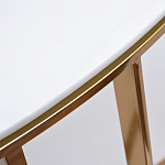 Консоль приставная полукруглая на основании золотого цвета Interior Accent варинант исполнения - 2 | Loft Concept в Ижевске