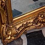 Зеркало настенное золотое с резным орнаментом Classic Ornament Mirror варинант исполнения - 3 | Loft Concept в Ижевске