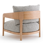 Кресло с каркасом из массива ясеня Deniaud Ash Grey Armchair варинант исполнения - 3 | Loft Concept в Ижевске