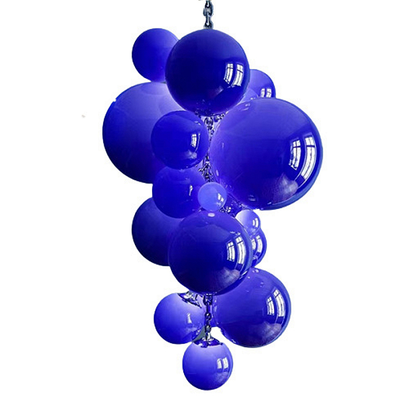 Люстра Grape Balls Синее стекло Сапфирово-синий Люстра Grape Balls Синее стекло Сапфирово-синий в Ижевске | Loft Concept