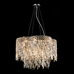 Люстра подвесная с хрустальными подвесками и металлическим основанием цвета Хром Ludivine Lighting варинант исполнения - 4 | Loft Concept в Ижевске