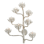 Бра серебряное в виде растения Silver Flower Glade варинант исполнения - 2 | Loft Concept в Ижевске