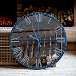 Часы настенные зеркальные с серебряным металлическим циферблатом Mirror Tower Clock варинант исполнения - 5 | Loft Concept в Ижевске