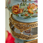 Ваза с птичкой из фарфора с бронзовыми элементами Garden of Eden варинант исполнения - 10 | Loft Concept в Ижевске