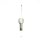 Бра с круглым плафоном из алебастра и бронзовой декоративной стрекозой 65 Alaris  варинант исполнения - 1 | Loft Concept в Ижевске