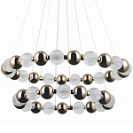Светодиодная двухъярусная кольцевая люстра Crystal Globule Chandelier Gold варинант исполнения - 1 | Loft Concept в Ижевске