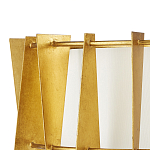 Потолочный светильник круглый с каркасом в форме треугольников и тканевым абажуром Brutal Light варинант исполнения - 2 | Loft Concept в Ижевске