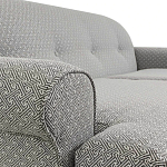 Трехместный диван Garner Grey Ornament Sofa варинант исполнения - 3 | Loft Concept в Ижевске