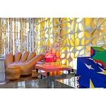 Дизайнерское кожаное кресло в форме руки Poltronova Joe Gold  Armchair варинант исполнения - 13 | Loft Concept в Ижевске