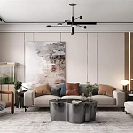 Дизайнерский журнальный стол зеркальный волнистой формы Gytep варинант исполнения - 1 | Loft Concept в Ижевске