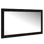 Зеркало настенное прямоугольное цвета угольный камень Stone Effect варинант исполнения - 1 | Loft Concept в Ижевске