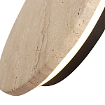 Бра с круглым плафоном из травертина Shaw Marble Lighting варинант исполнения - 5 | Loft Concept в Ижевске