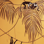 Обои с вышивкой ручной работы Étienne Original colourway on wool sateen варинант исполнения - 1 | Loft Concept в Ижевске